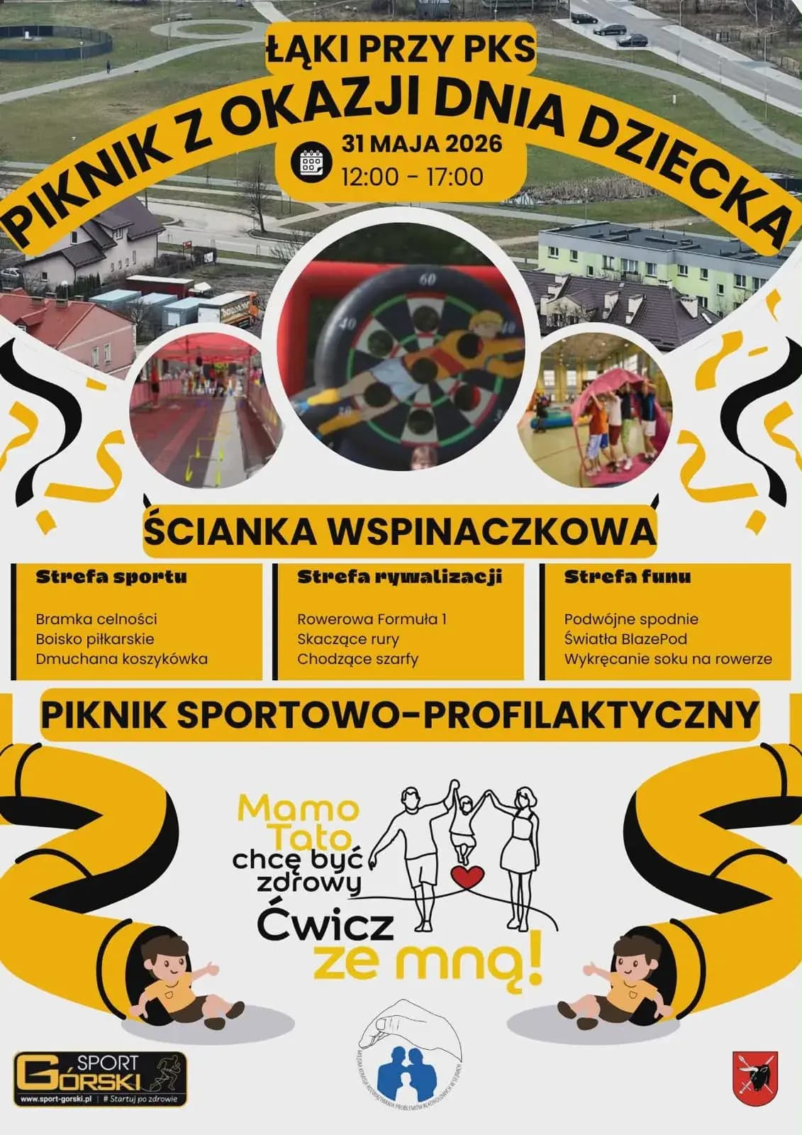 Plakat Piknik z okazji Dnia Dziecka Sejny